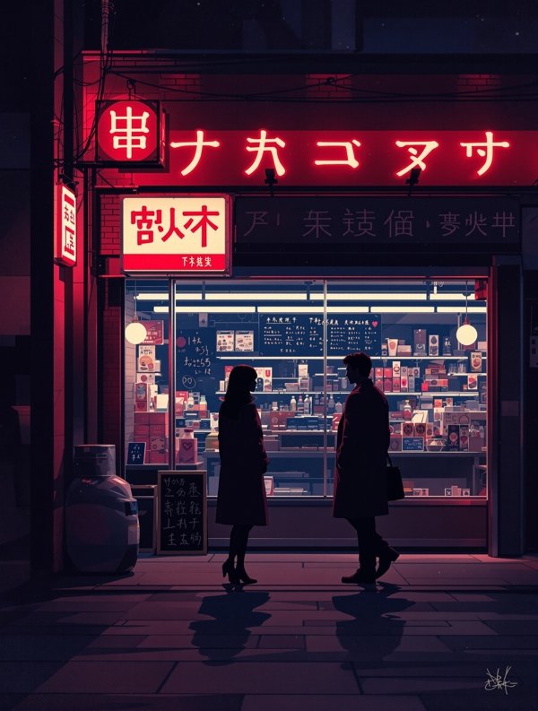影片《错过》海报,发生在东京的爱情电影作品