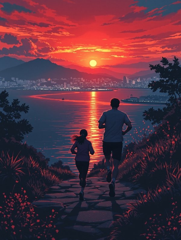 影片《长跑恋人》海报,发生在深圳的爱情电影作品