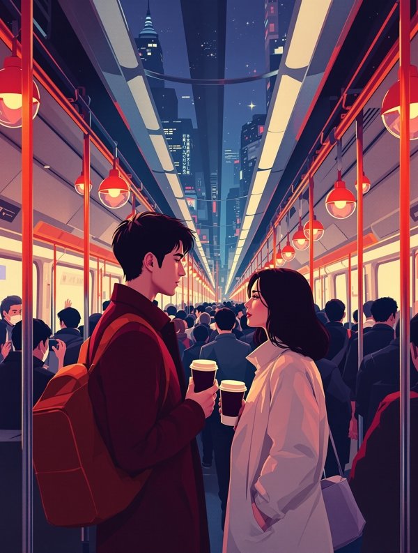 影片《恋爱进行时》海报,发生在深圳的都市情感剧作品